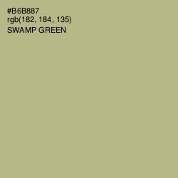 #B6B887 - Swamp Green Color Image